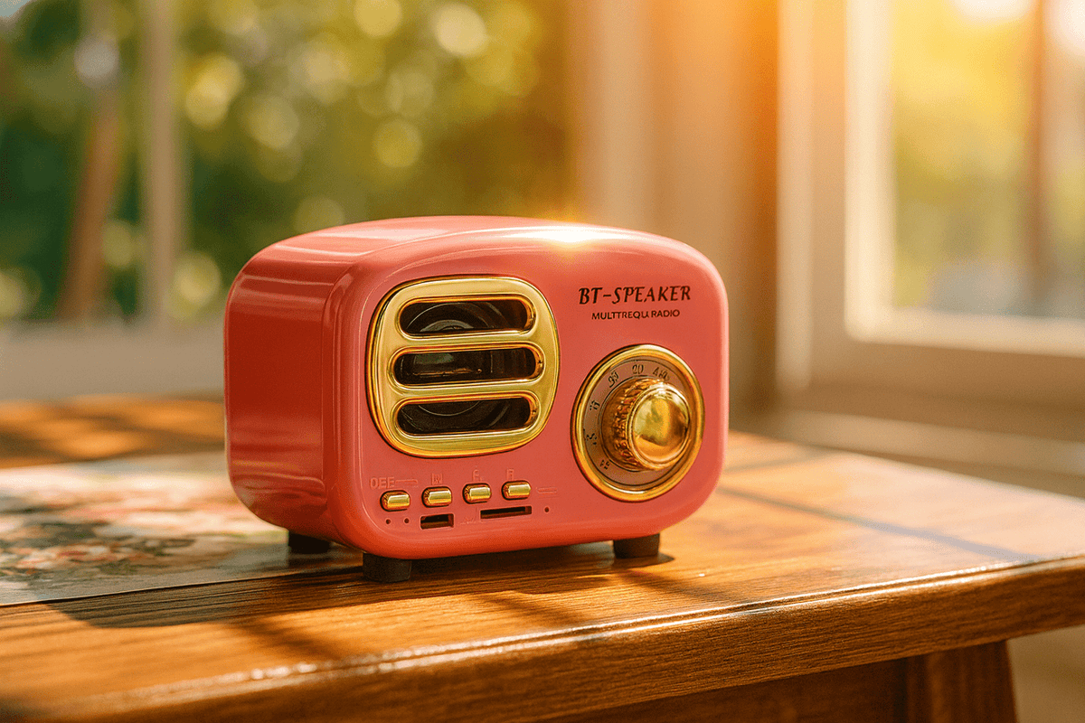 Compact Retro Wireless Speaker