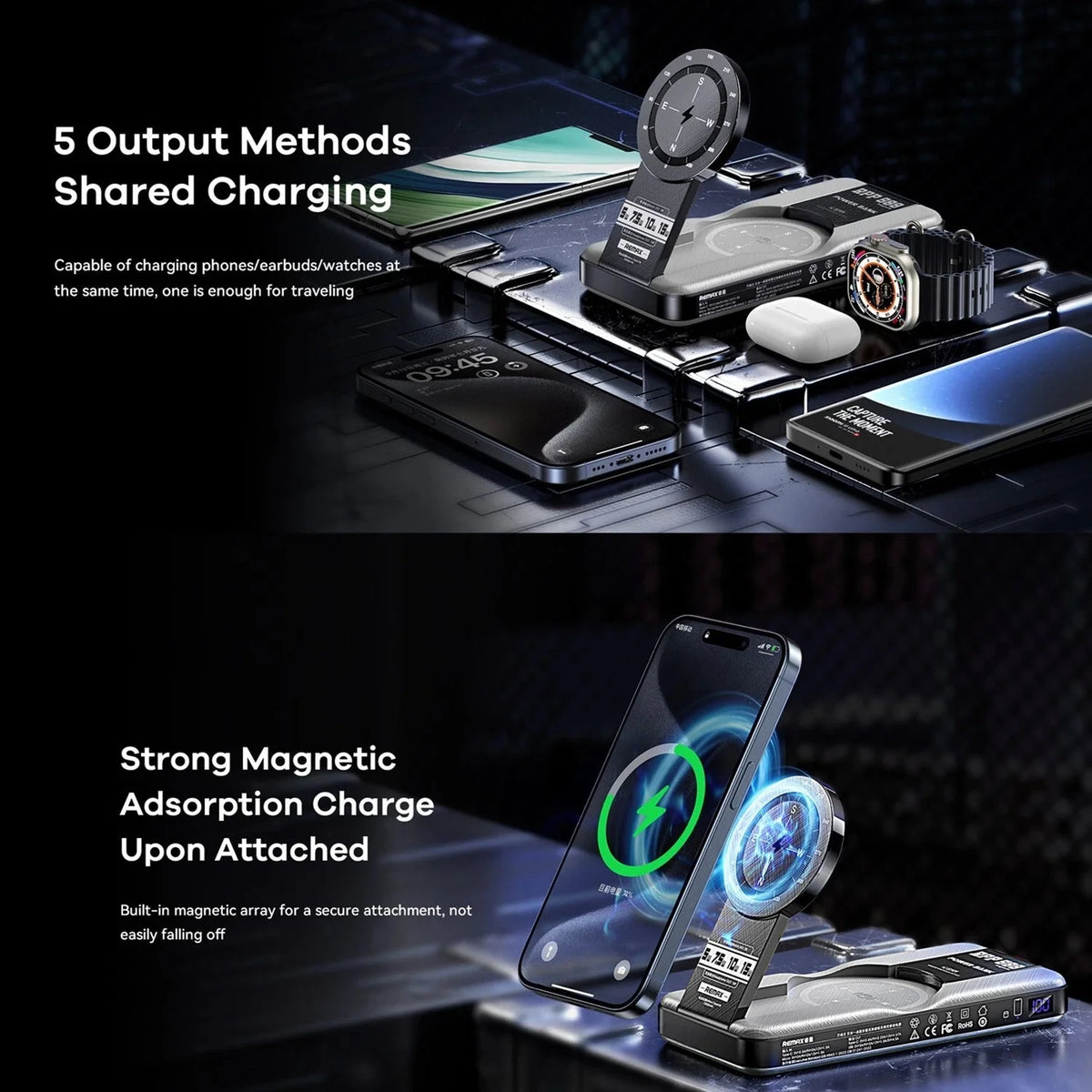 REMAX - Multi-Function Wireless Power Bank