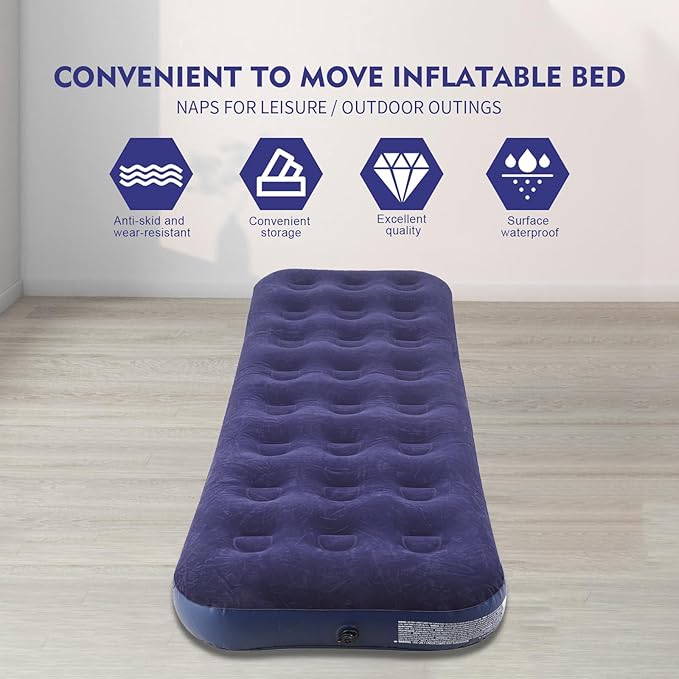 Single Air Mattress (With Pump)